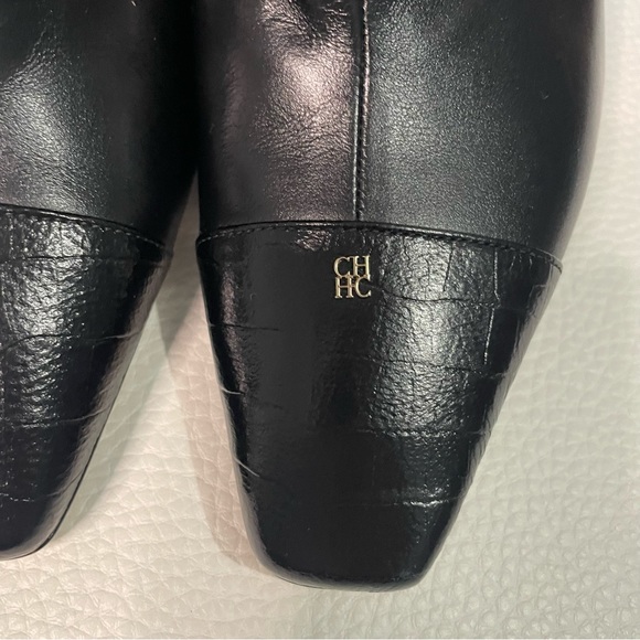 NEW Carolina Herrera knee high heeled boots with original dust bag - Picture 6 of 9